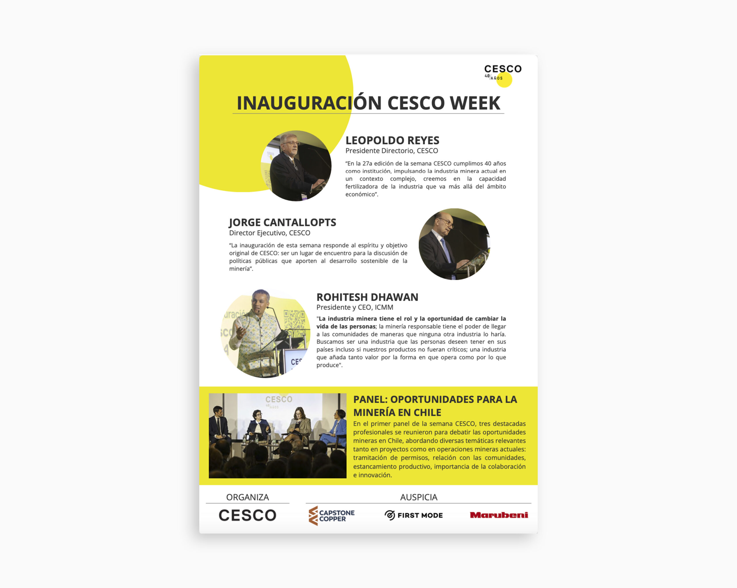 Highlights Inauguración CESCO Week 2024