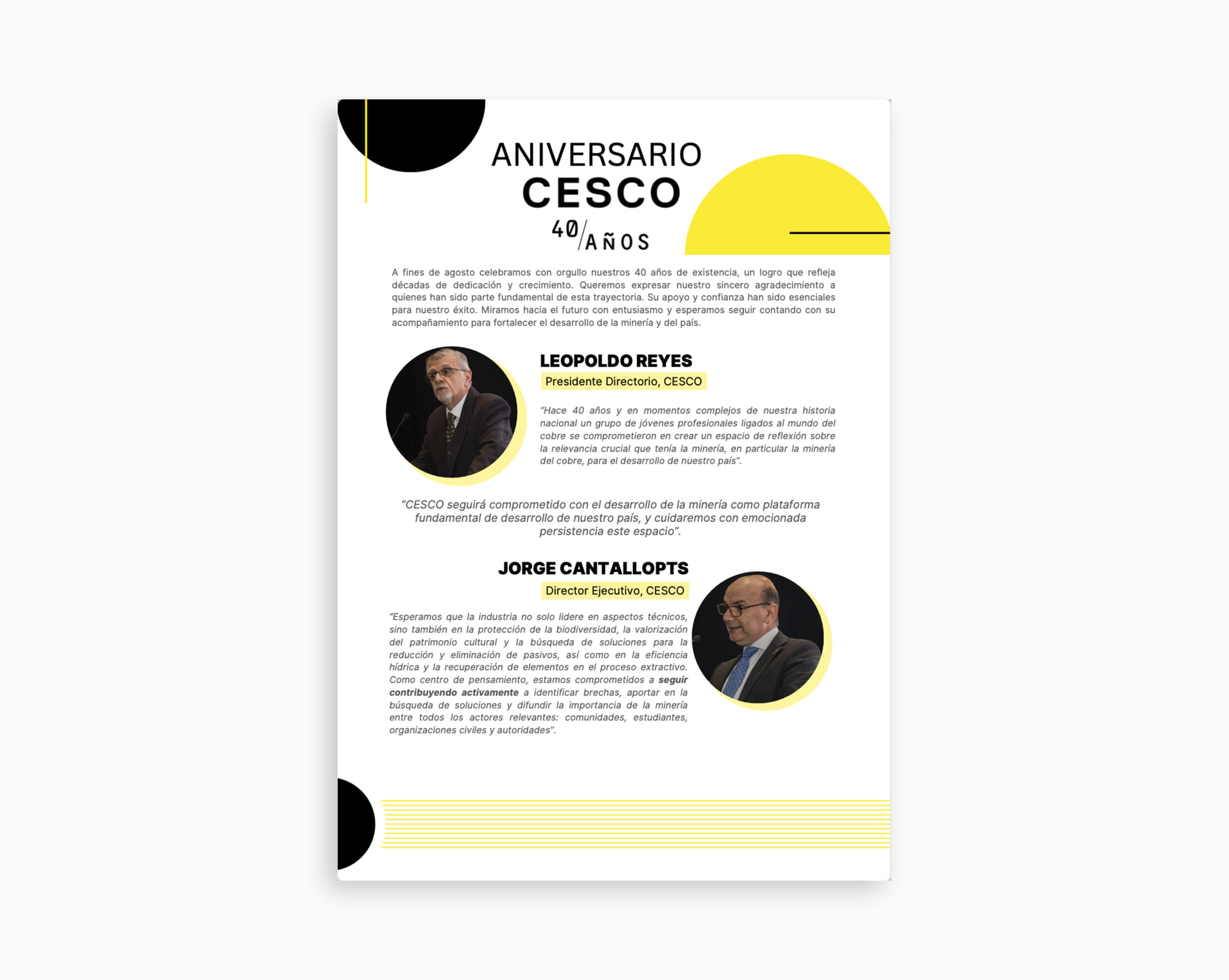 Highlights Aniversario CESCO 40 años