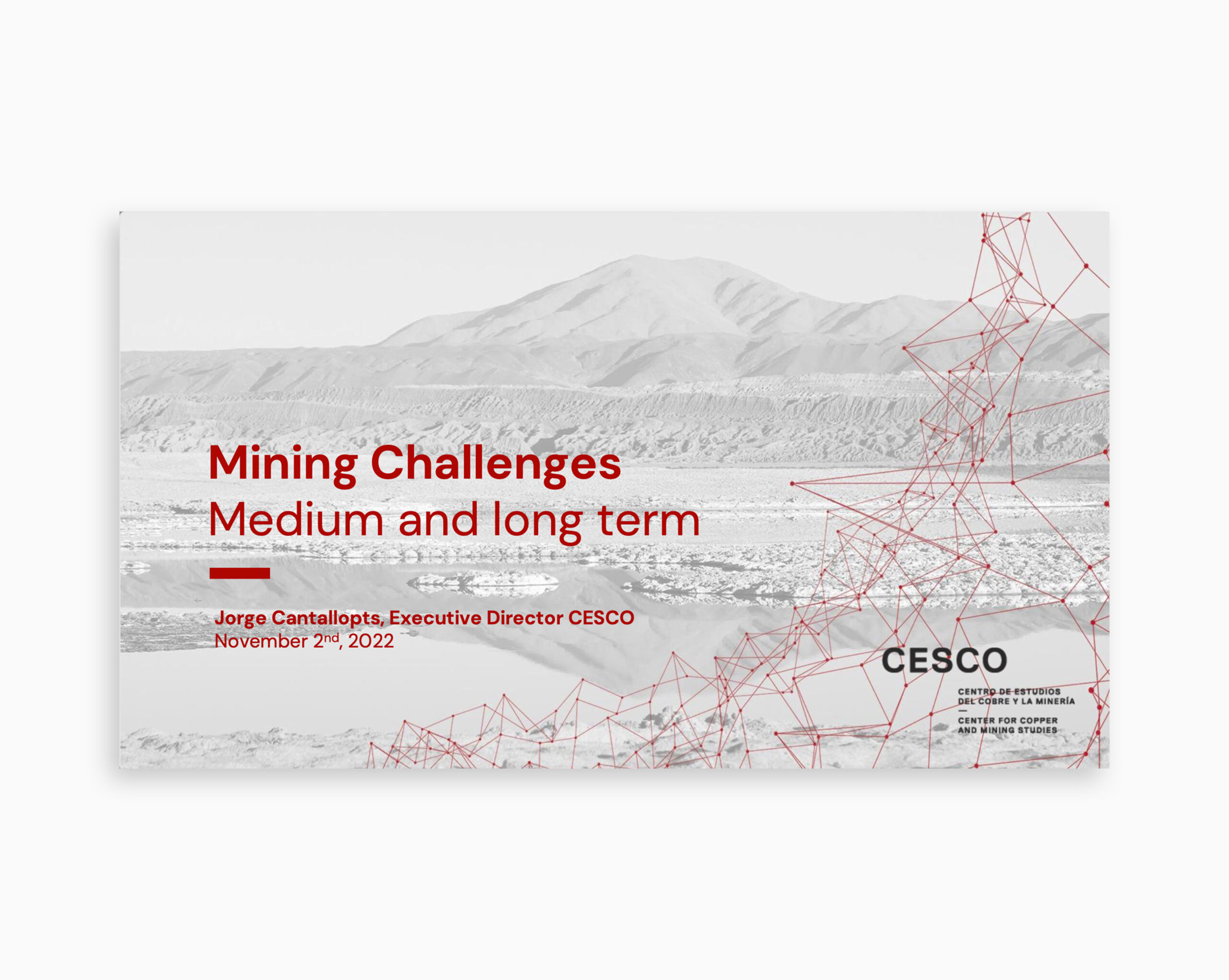 Mining Challenges. Medium and long term