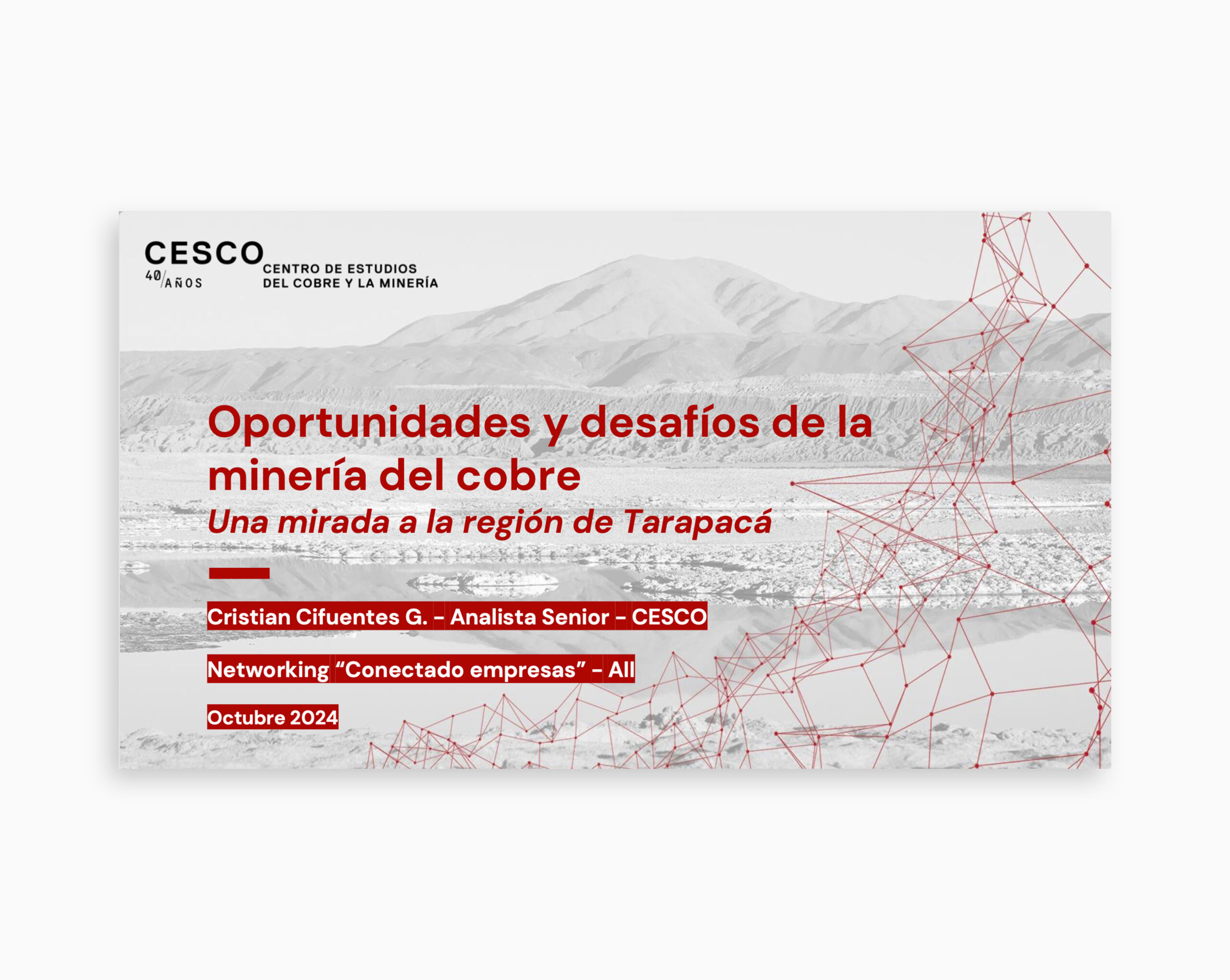 Oportunidades y desafíos de la minería del cobre - Una mirada a la región de Tarapacá